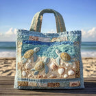 Artisanal Quilted Tote - Marine Turtles 1