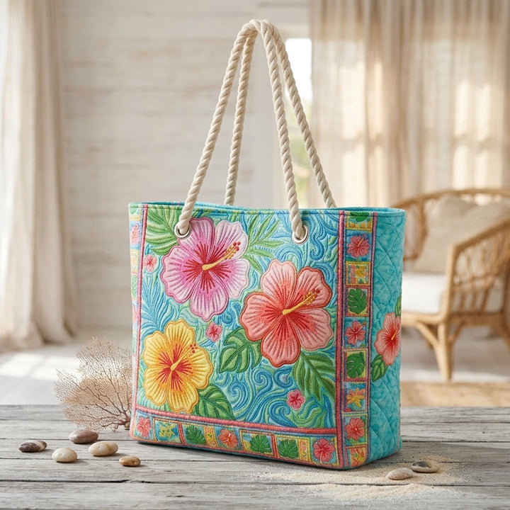 Beach Bag - Tropical Flower