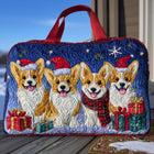 Snowy Pawprints Quilted Duffle Bag 1