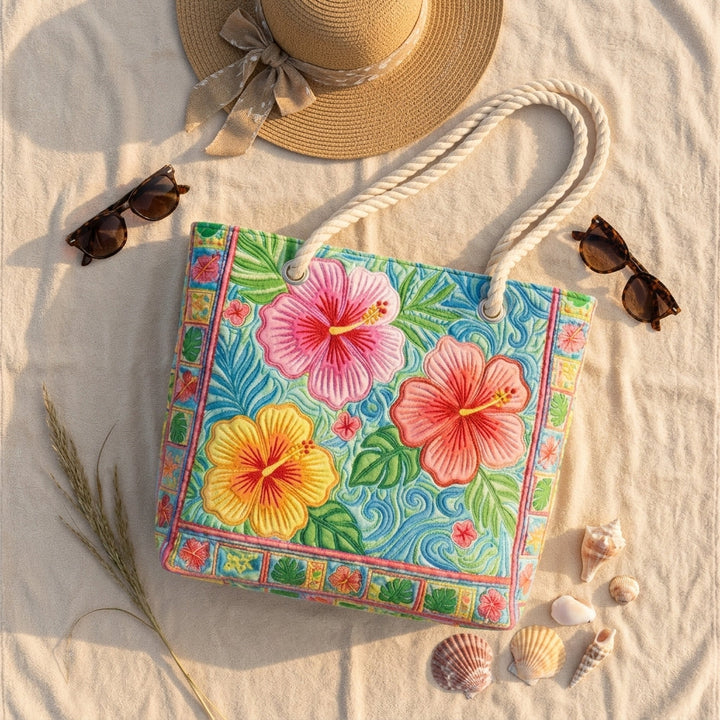 Beach Bag - Tropical Flower