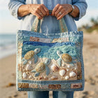 Artisanal Quilted Tote - Marine Turtles 2
