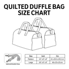 Cozy Fall Corgi Quilted Duffle Bag 2